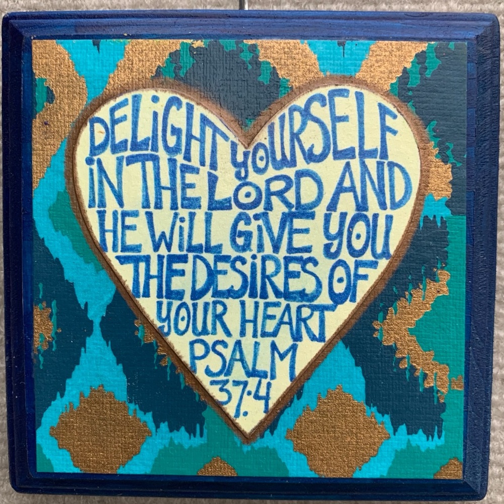 One of a kind handmade scripture art
